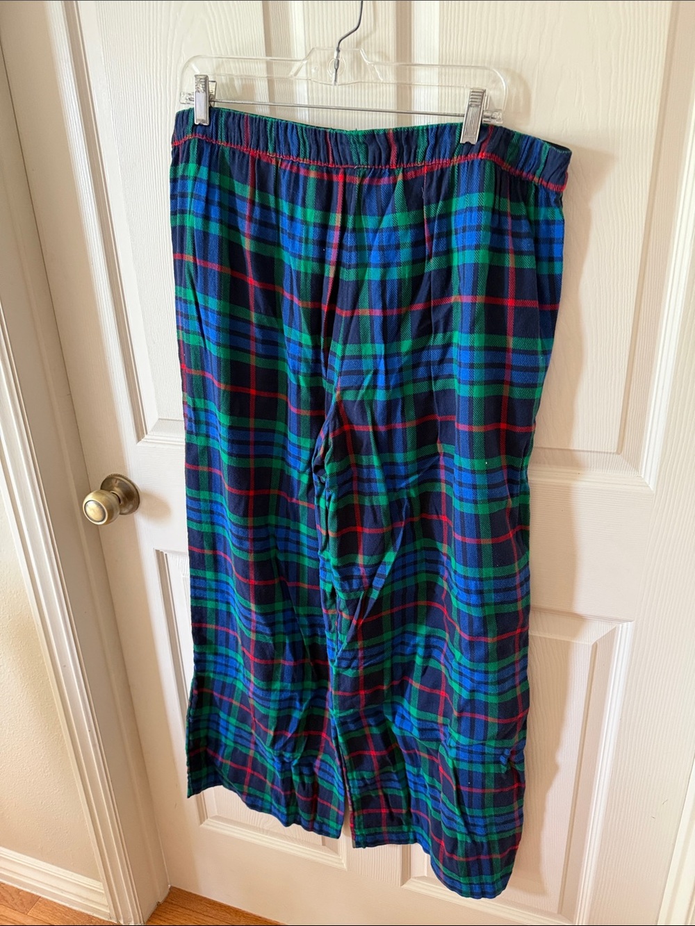 Aerie Women’s Plaid Flannel Pajama Pants - Green/Blue Sz XL.  New. Box56 - Picture 4 of 4
